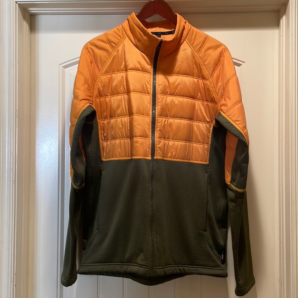 Men’s Burton-AK Hybrid Insulator Gold/Hunter Green LG Coat